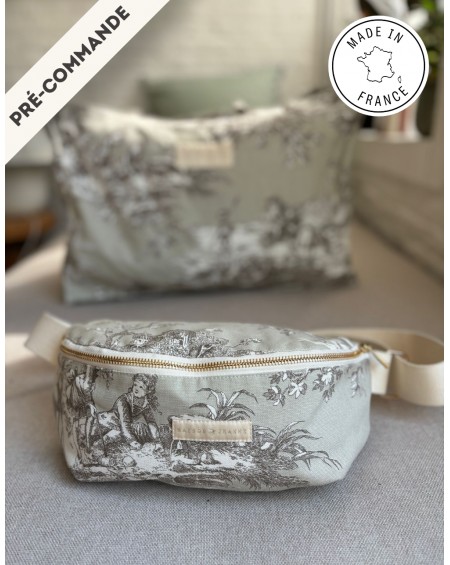 Léo fanny pack -Taupe Jouy
