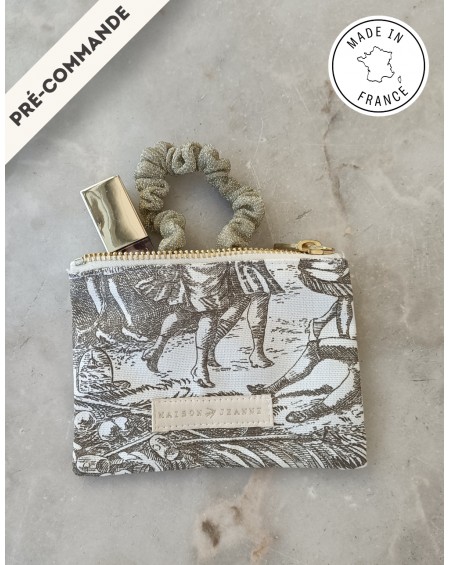 Petite trousse Marie - Jouy taupe