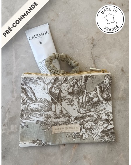 Small Pouch Madeleine - Jouy Taupe