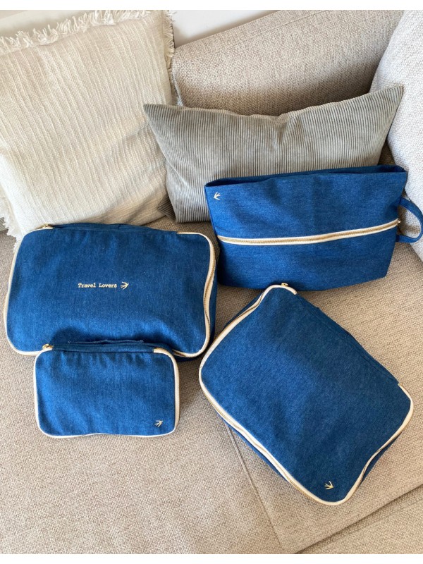 4-pieces Packing Cubes Loulou - denim