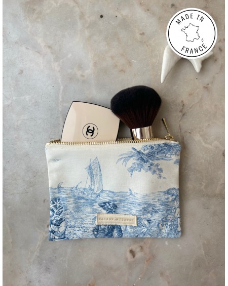 Petite Pochette Madeleine - Jouy bleu