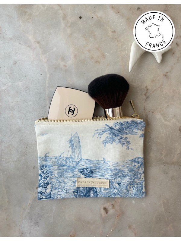 Petite Pochette Madeleine - Jouy bleu