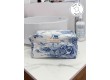 Petite trousse cube Lison Jouy bleu