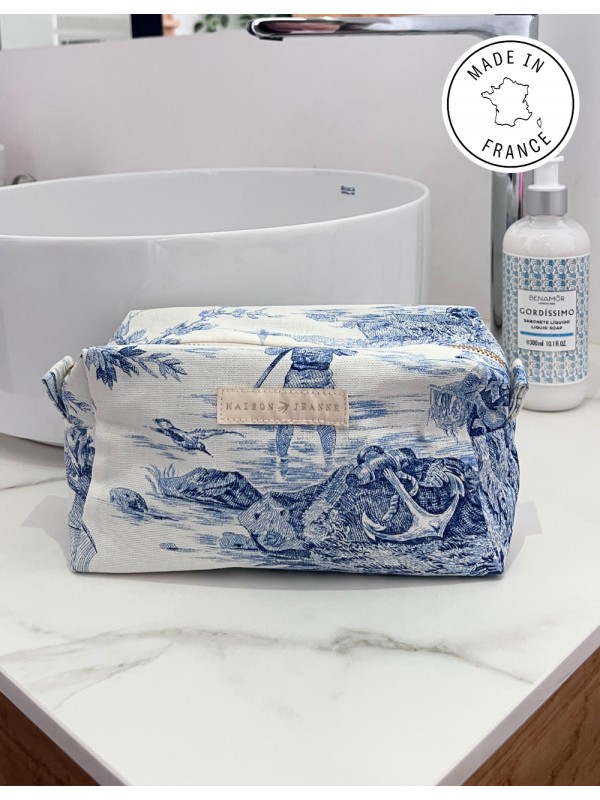 Pouch Cube Lison Jouy blue