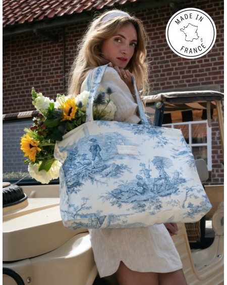 Mahaut totebag - Jouy bleu