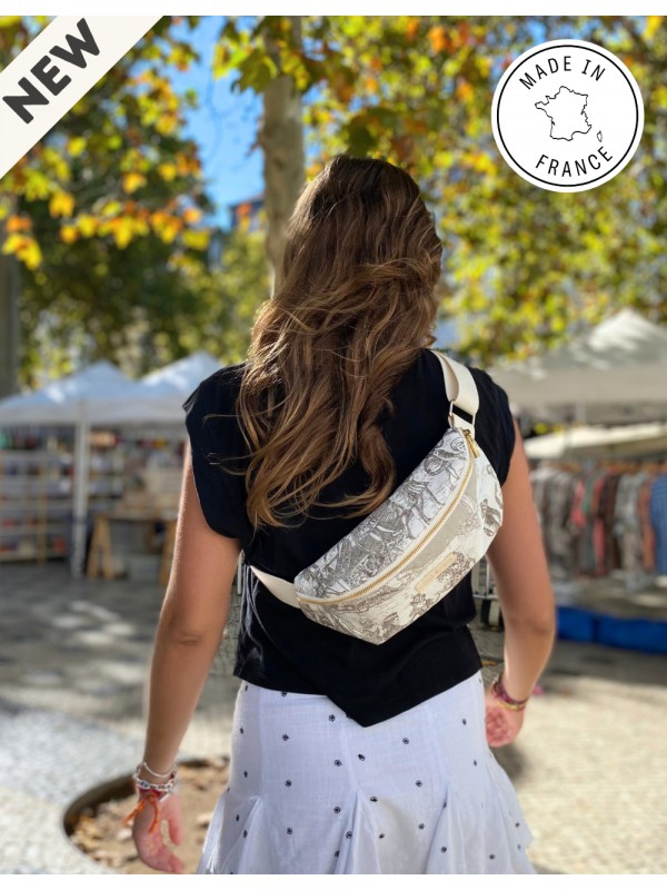 Sac banane Léo - Jouy Taupe