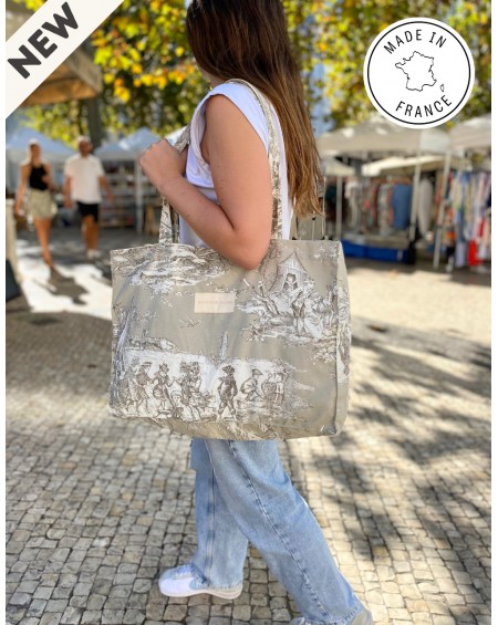 Mahaut totebag - Jouy Taupe