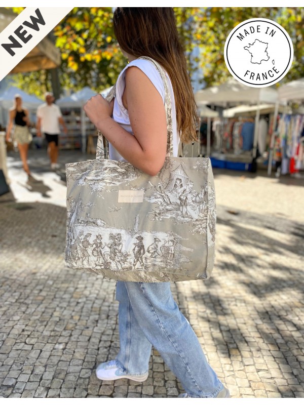 Mahaut totebag - Jouy Taupe