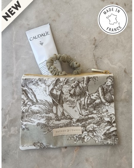 Petite Pochette Madeleine - Jouy taupe