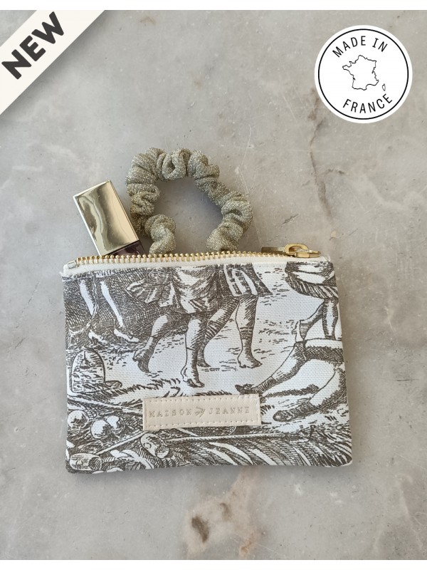 Petite trousse Marie - Jouy taupe